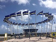 Beeld bij Stadion in Willemstad