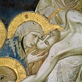 哀悼基督，由伯多祿·洛伦采蒂（英语：Pietro Lorenzetti）所作，1310–1329年