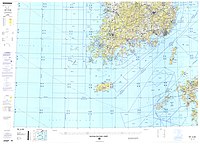 Mapa que inclou l'illa de Jeju