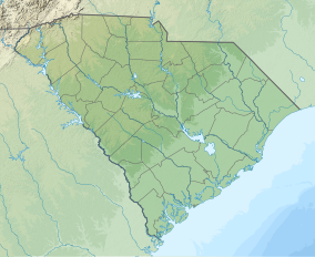 Map showing the location of Fort Sumter and Fort Moultrie National Historical Park