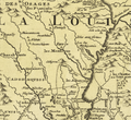 Image 12A map of the region in Louisiana, 1687 (from History of Arkansas)