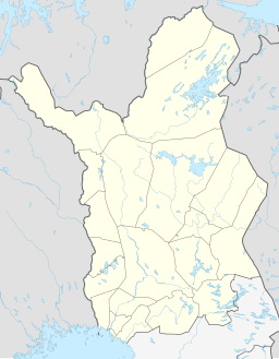 Utsjoki kyrkbys läge i Lappland