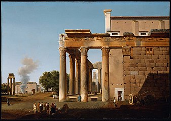 Le Temple d'Antonin et Faustine (1808), Boston, Museum of Fine Arts.