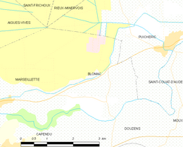 Blomac - Localizazion