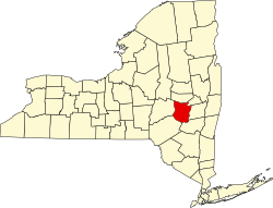 Karte von Schoharie County innerhalb von New York