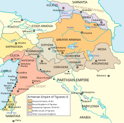 アルメニア王国の位置