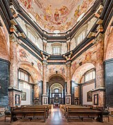 Intérieur de l'église de Pažaislis.