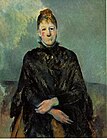 Paul Cézannes Porträtt av Madame Cézanne (1885-87)