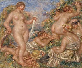 [en→tr]Pierre-Auguste Renoir, Les baigneuses (1918)