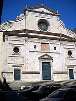 Façade de la Basilique Sant’Agostino de Rome.