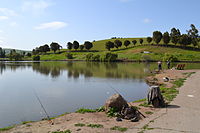 A closer view of Sandy Wool Lake