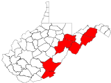 County distribution map.