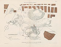 Expedition Ernst von Sieglin: Ausgrabungen in Alexandria, Band 1,2, Situationsplan der Nekropole von Kôm-esch-Schukâfa.