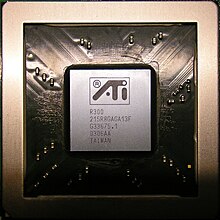 Description de l'image ATI R300 GPU (rectified, perspective change, cropped).jpg.