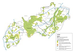 Overzichtskaart van de Brabantse Wouden