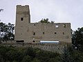 Turmpalasburg Liebenstein, Bergfried und Palas wurden zeitgleich im Verbund aufgemauert, Thüringen