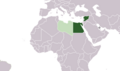 1976, Exiptu y Siria intenten formar una unión dientro de la Federación
