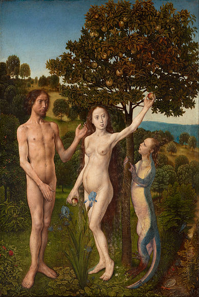 Hugo van der Goes - The Fall of Man - from the Vienna Diptych