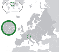 அமைவிடம்: லீக்கின்ஸ்டைன்  (green) ஐரோப்பியக் கண்டத்தில்  (dark grey)  —  [Legend]