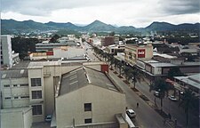 Vista aérea do centro de Mutare