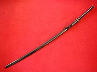 A sheathed ōdachi