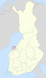 Location o Jakobstad in Finland