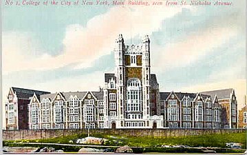 Shephard Hall tower (1903–1907), City College of New York, George Browne Post, architect.