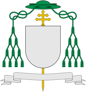 Modelo de escudo de los arzobispos católicos no metropolitanos.