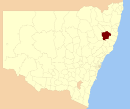 Contea di Walcha – Mappa