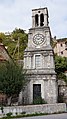 The clock tower of the Taxiarches Church.