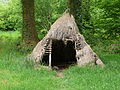 La hutte du charbonnier en 2008 (reconstitution désormais disparue).