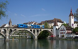 Eisenbahnbrücke Bremgarten (Mai 2009)