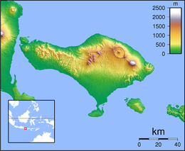 珀尼達島在峇里島的位置