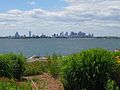 View of Boston, Massachusetts from Spectacle Island.