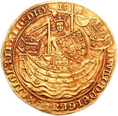 Gold noble of King Edward III