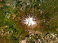 Satellittbilete av Erciyes den 31. mars 2005, NASA World Wind.