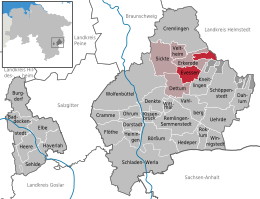 Evessen – Mappa