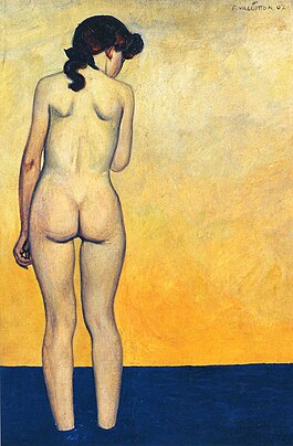 Félix Vallotton Adolescente che entra in acqua