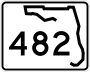 State Road 482 marker