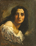 G. Courbet, Bir Kızın Portresi