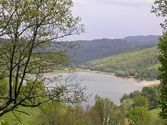 Le lac de Mondély, au pied du Plantaurel.