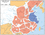 Die Lage in China im Jahr 1929: Nach dem Nordfeldzug hatte die KMT die direkte Kontrolle über Ost- und Zentralchina, während das übrige China und die Mandschurei unter der Kontrolle von Kriegsherren standen, die der nationalistischen Regierung gegenüber loyal waren.