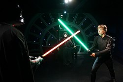 Luke Skywalker és Darth Vader párbaja az Endori csatában