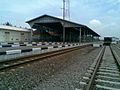 The platform of the station seen from the south