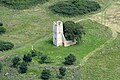 Árpád-kori templom romja a levegőből