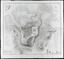 A detailed map of Jerusalem from the 19th century