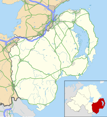 1920–21 Irish League is located in County Down