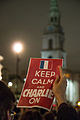 Trafalgar Square event for Charlie Hebdo shooting victims, 2015