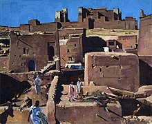 Jacques Majorelle - La Casbah de Tinghir (fin XIXe -début XXe siècle)