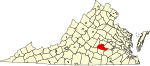 State map highlighting Amelia County